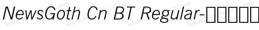 NewsGoth Cn BT Regular字体转换